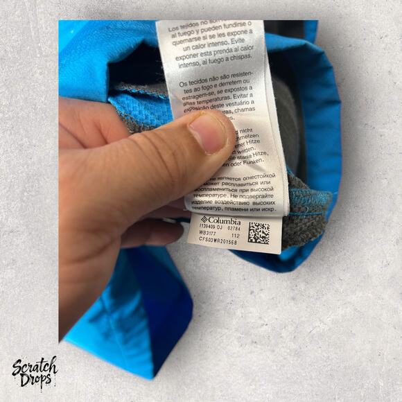 Columbia Youth Size 14/16 Large Boys Windbreaker Hooded Jacket Lightweight Coat - Picture 2 of 6